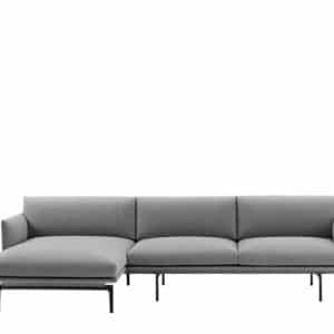 Muuto Outline Sofa Chaise Lounge - Fjord 151 Stof