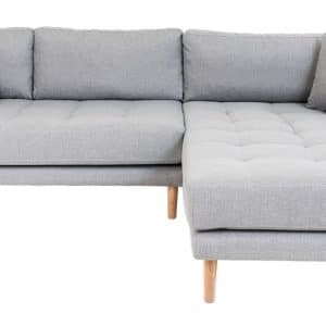 Lido Lounge Sofa m. højrevendt chaise - Lysegrå