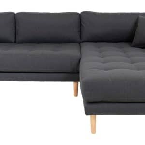 Lido Lounge Sofa m. højrevendt chaise - Mørkegrå