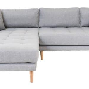 Lido Lounge Sofa m. venstrevendt chaise - Lysegrå