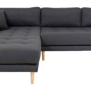 Lido Lounge Sofa m. venstrevendt chaise - Mørkegrå