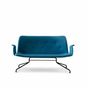 Bent Hansen | Primum sofa, Design Stof - Blazer 2U, Stelfarve Børstet rustfrit stål