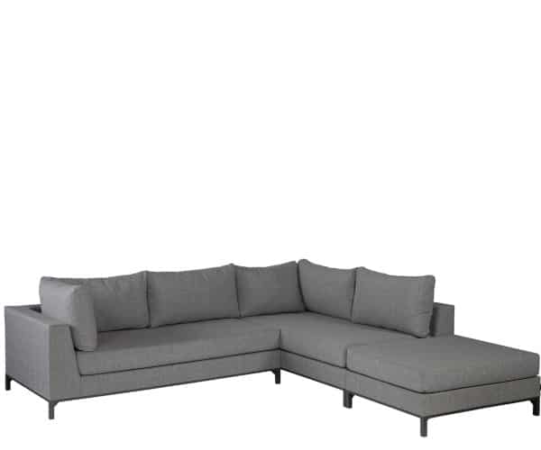 Exotan Sicilie Outdoor sofa - ash grey - højrevendt