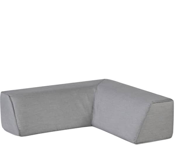 Exotan Como lounge - corner backrest - light grey