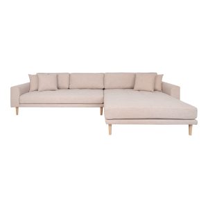 House Nordic - Lido Lounge Sofa højrevendt, sand HN1050
