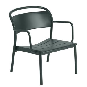Muuto Linear Steel Lounge Armchair - Green