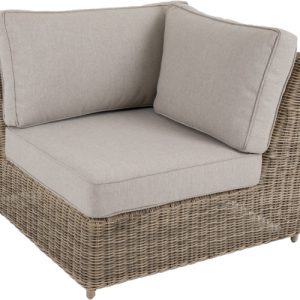 Brafab Glendon hjørnemodul - rustik polyrattan / beige - 102