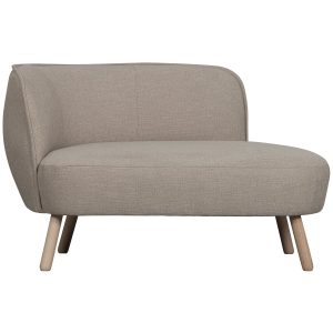 WOOOD Hazel Small sofa, Left - natur stof og træ