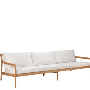 Ethnicraft Teak Jack Outdoor Sofa - 265cm - Off-White