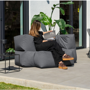 HEAVEN Udendørs sækkestol i polyester B152 cm - Antracit