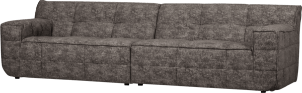 4-personers lounge-sofa WOOOD Timor grå chenille