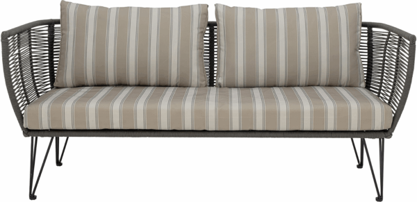 Udendørs sofa/lounge Bloomingville Mundo i grøn metal L175 x B74 x H72 cm