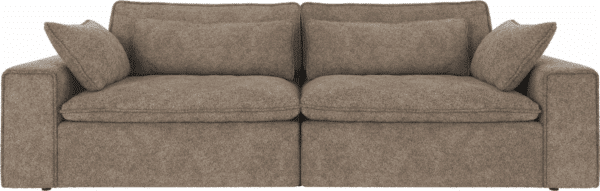 3-personers lounge-sofa Rowico Rawlins Maxi mørk beige Anna 6 polyesterstof FSCÂ®-certificeret
