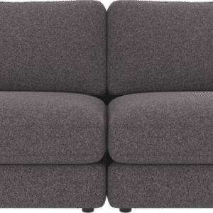 3-personers sofa Rowico Duncan i mørkegråt Brenda-stof 258 cm nordisk design