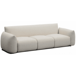 DAWSON Havesofa i olefin og aluminium B240 cm - Beige