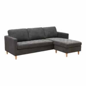 Milano Lounge sofa l mørkegråt stof