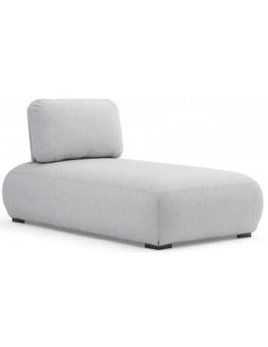 Olala loungemodul i aluminium og Couturetex 165 x 99 cm - Lysegrå
