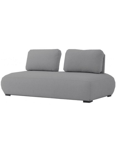 Olala loungemodul i aluminium og Couturetex 199 x 99 cm - Antracit