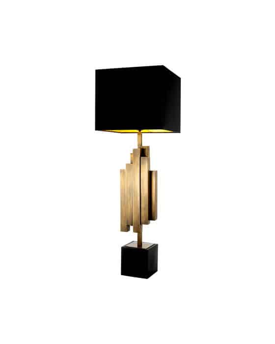 Beau Rivage bordlampe antik messing