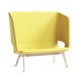 Twist & Sit Soft - 2 pers høj lounge sofa med ben