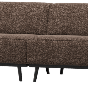 4-personers sofa WOOOD Statement lounge-sofa B372 cm brun melange 100% polyester birketræsben